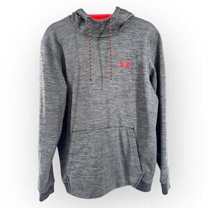 Under Armour Coldgear Heather Gray Pullover Hoodie Sz M | Hoodie Cozy Sports